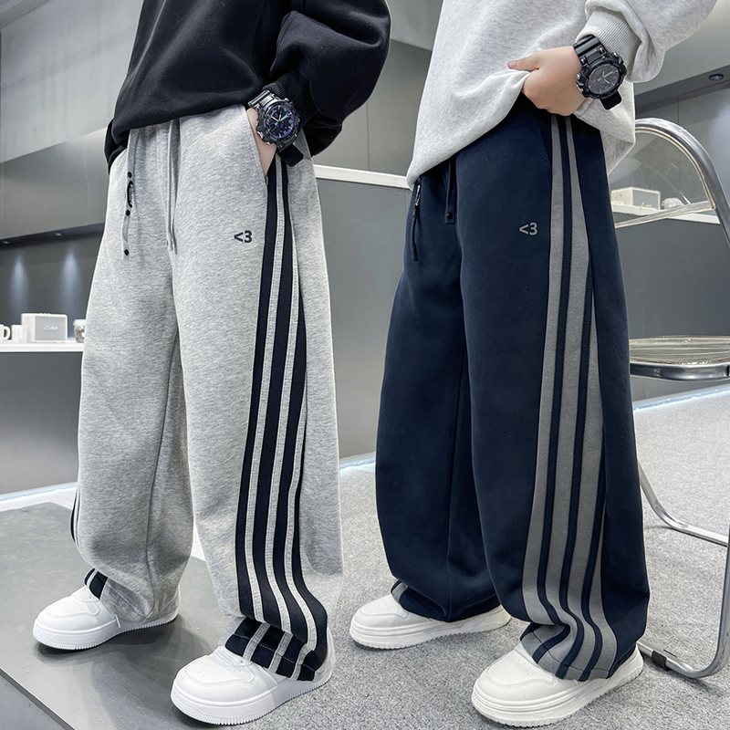 男童裤子春秋宽松2025中大童休闲韩版长裤儿童秋季运动裤洋气潮流