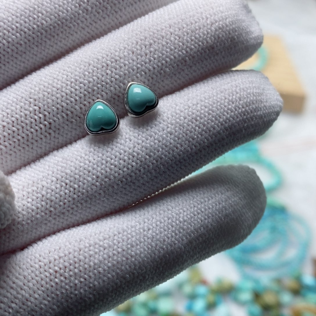 绿松石珠宝奇石银S925镶嵌E****婷