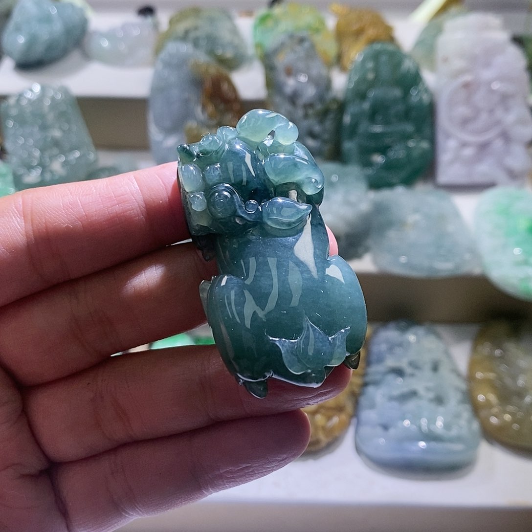 【闪购商品】翡翠颈饰未镶嵌貔貅