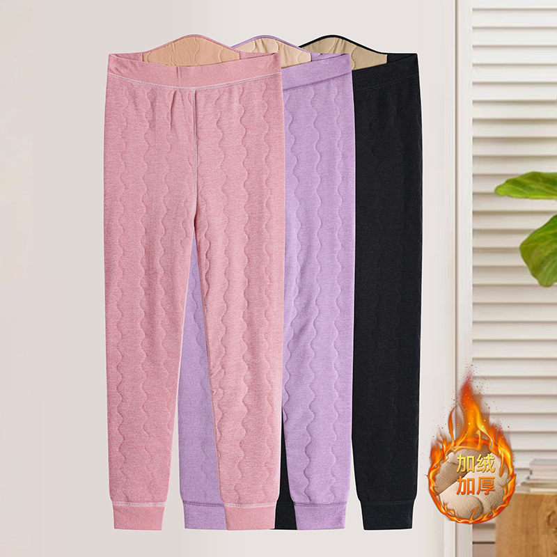 【赠运费险】女束脚裤加绒加厚款羊毛修身高腰高弹暖裤棉裤外穿冬季