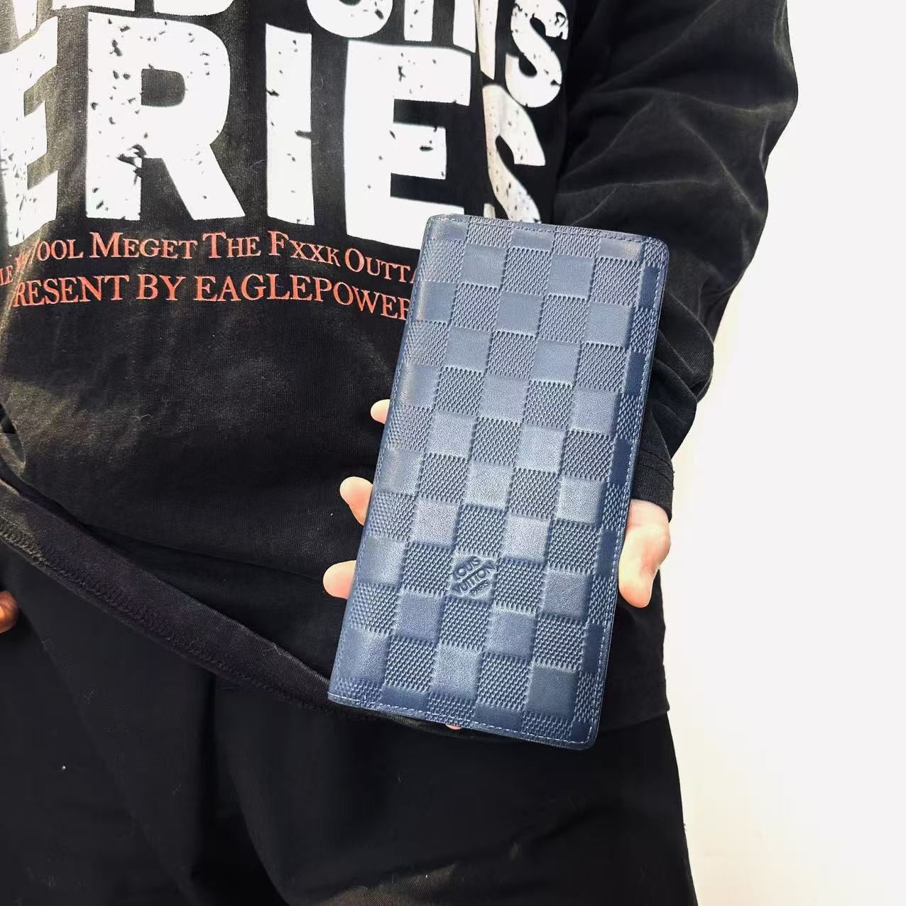 95新 LouisVuitton/路易威登 LV蓝色钱包 2506260601