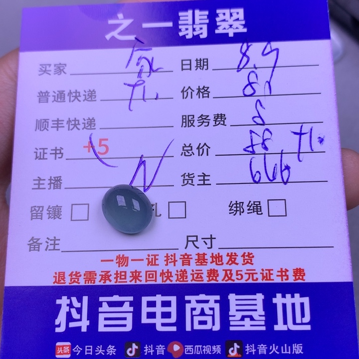 翡翠未镶嵌颈饰家**兽