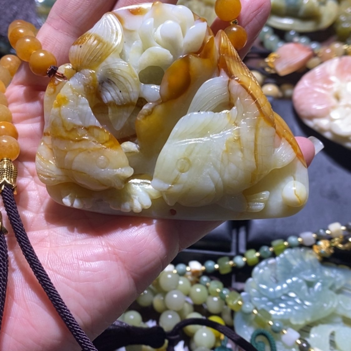 【闪购商品】岫玉毛衣链未镶嵌