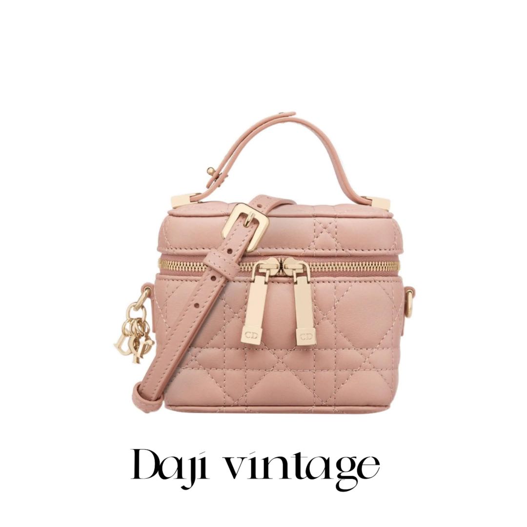 95新 DIOR/迪奥 大吉中古/Dior迪奥肉粉色小盒子斜挎包