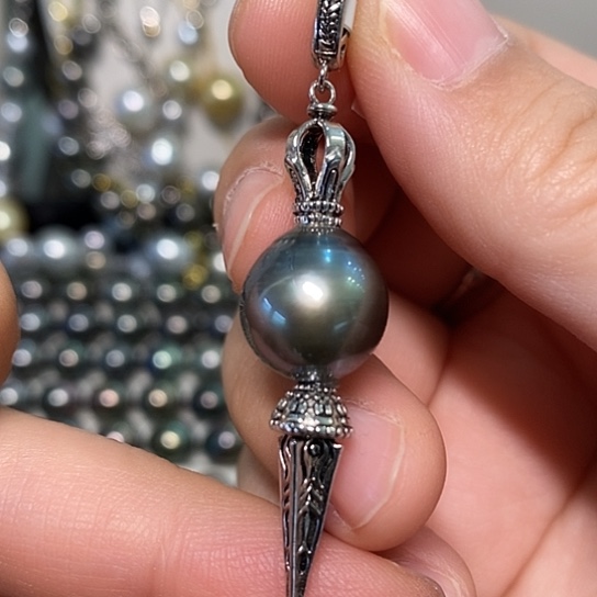 海水珍珠颈饰银S925镶嵌12.35