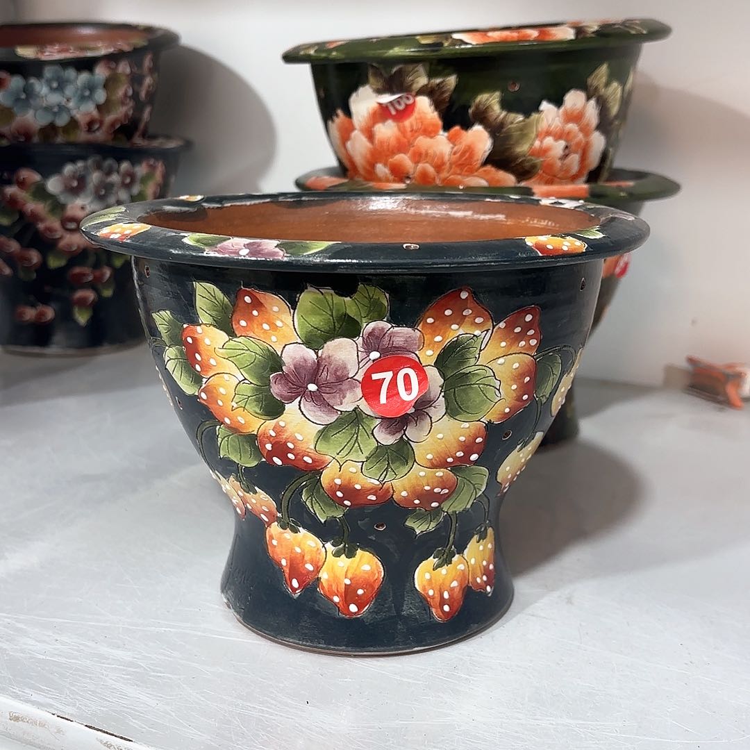 紫砂花盆手工花盆默认微瑕16/14