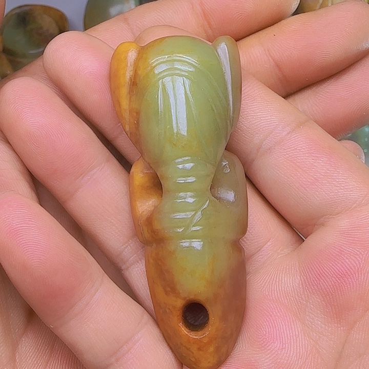 和田玉吊坠(不含链)未镶嵌