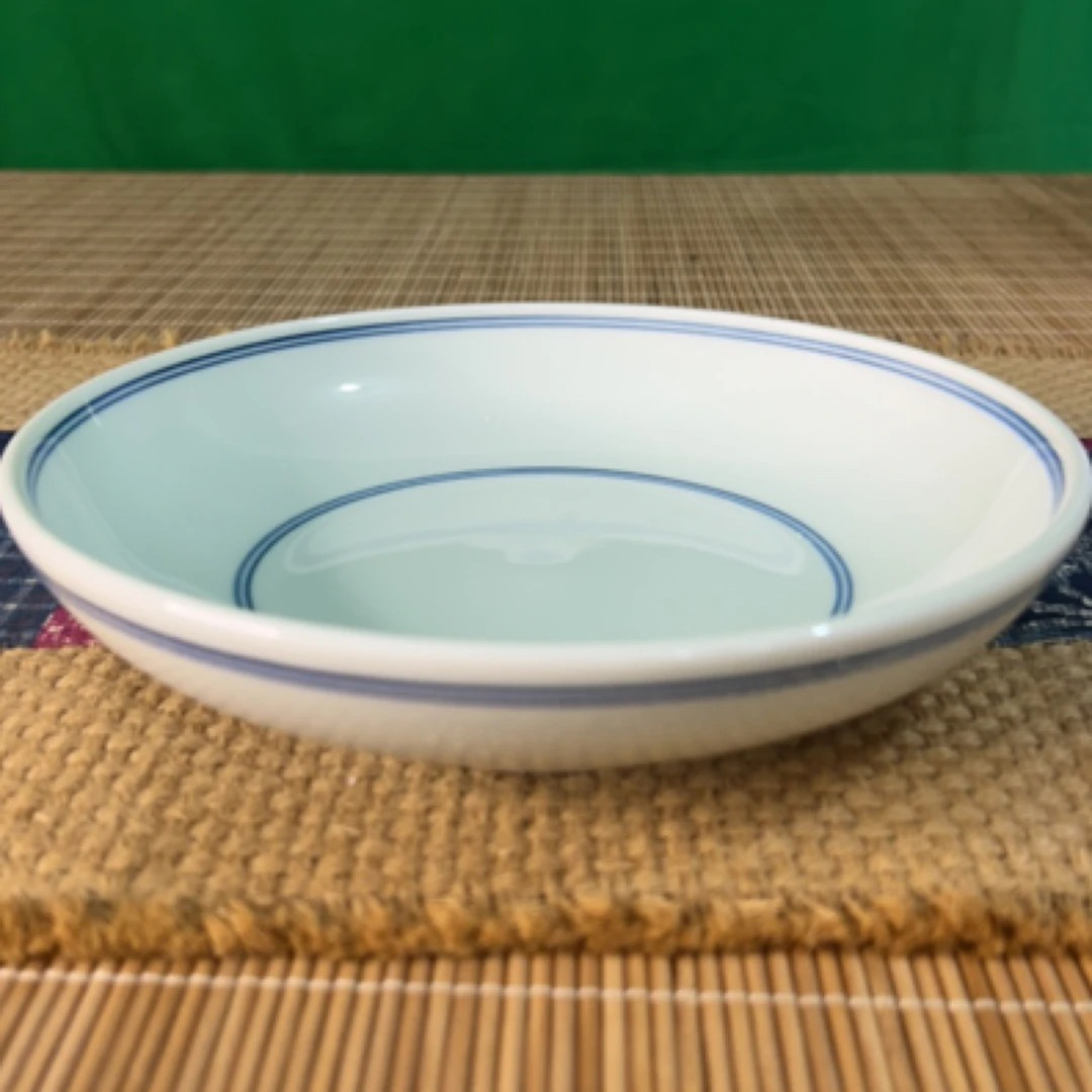 微瑕7.5寸双线深汤盘盘直径18.5cm高度4.5cm（单只装）