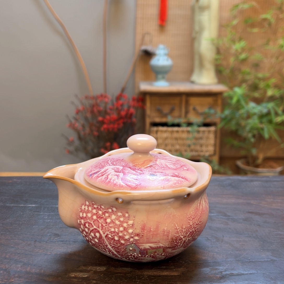 杯柴烧手工手绘陶瓷