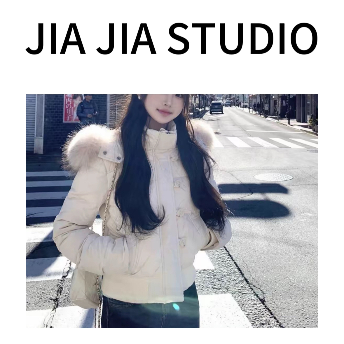 嘉嘉推荐#连帽可拆卸短款棉服#A11