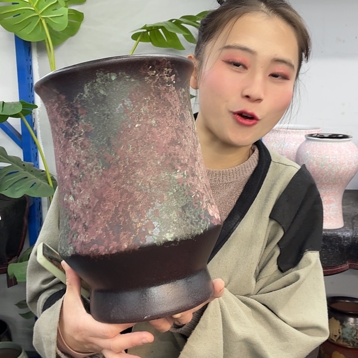 20×30 -粗陶花盆有孔-买买买