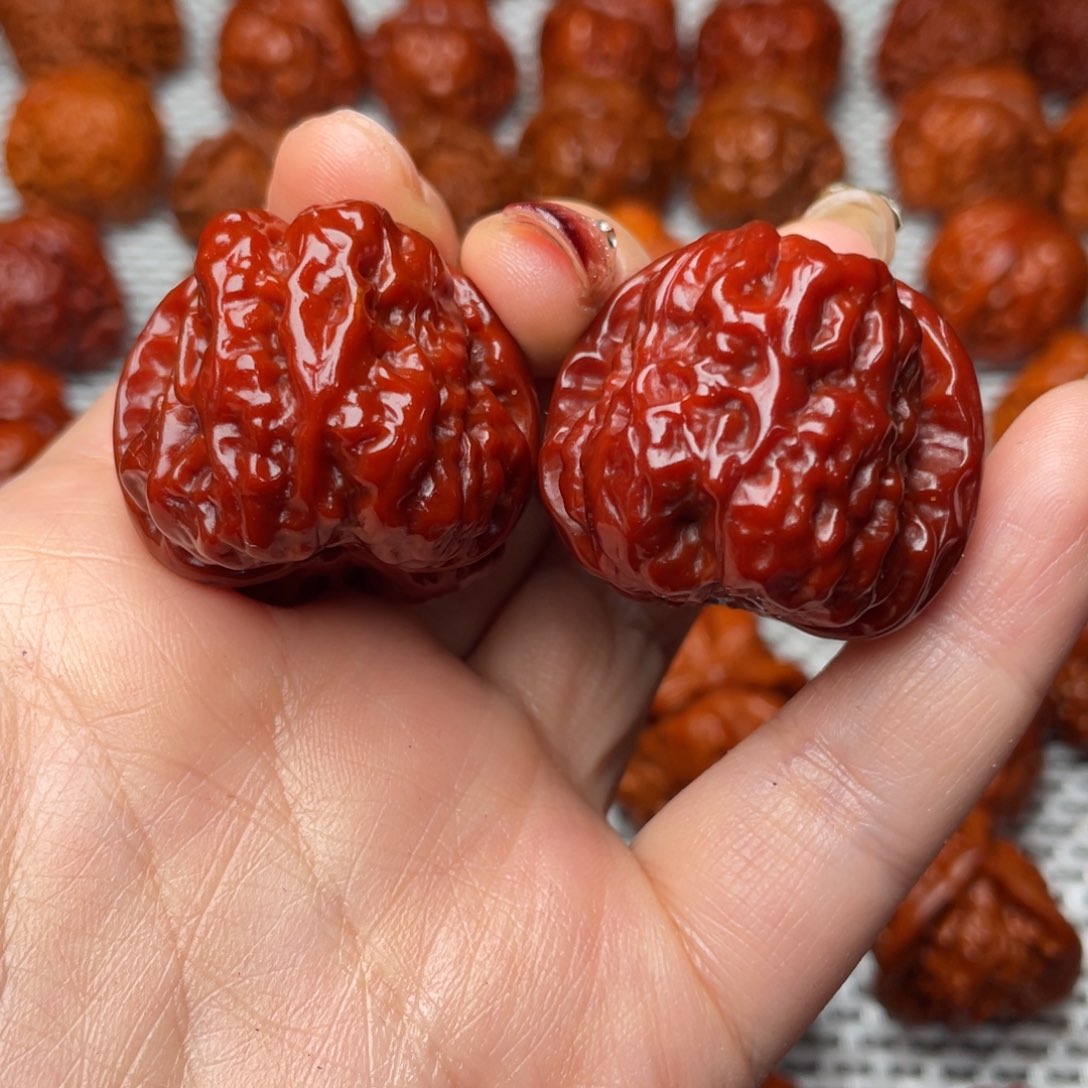 桃核吊坠文玩核桃 手把件 蛤蟆头 34