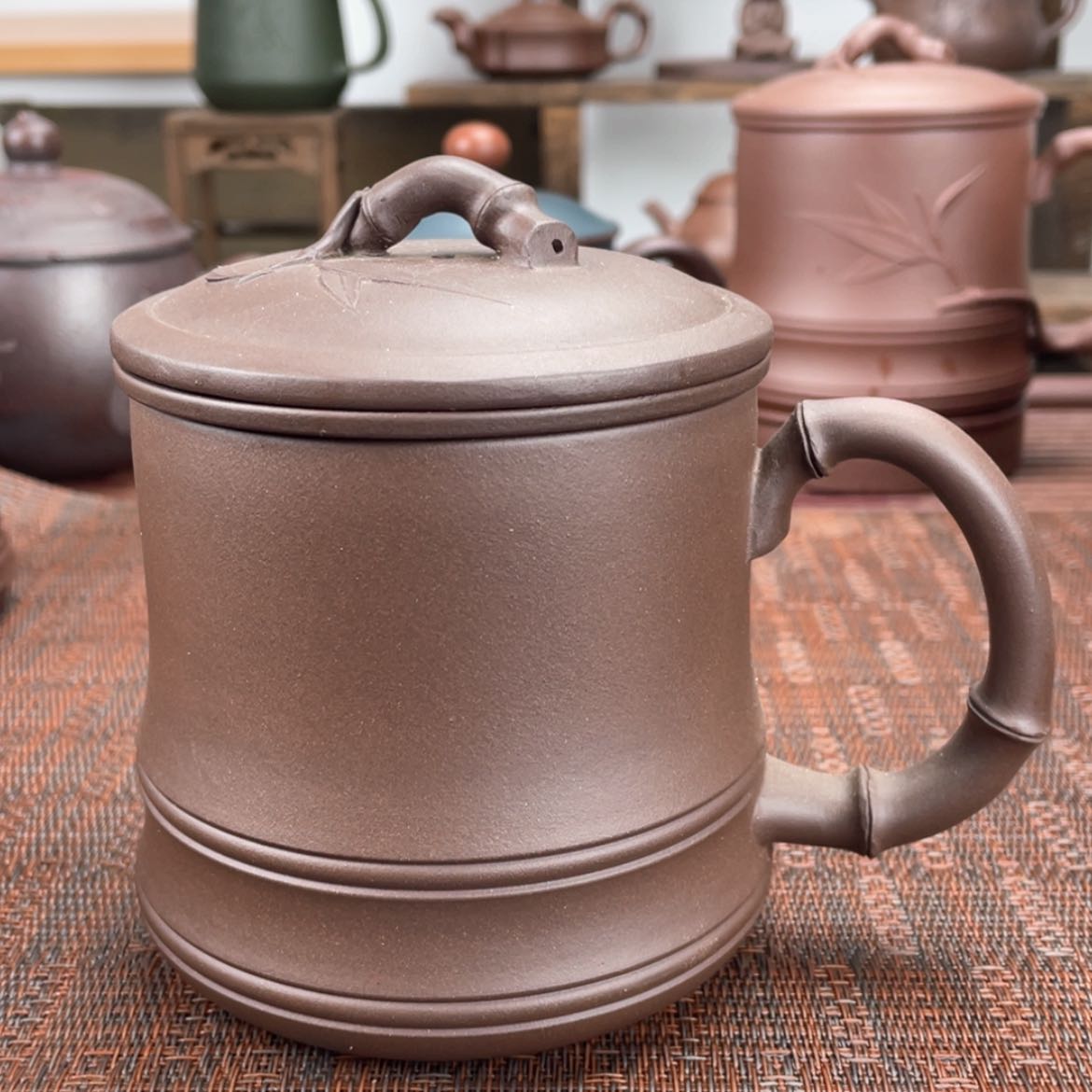 【闪购商品】紫砂茶杯宜兴原矿紫砂盖杯微瑕