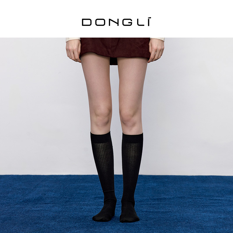 东黎 混纺 童心未远 流光风女士秋冬中筒羊绒袜针织袜子5631