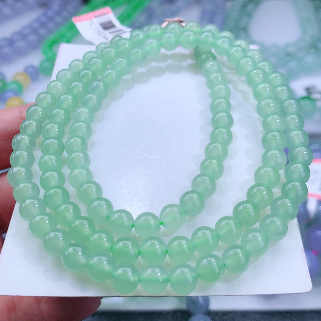 翡翠手串未镶嵌卡6mm