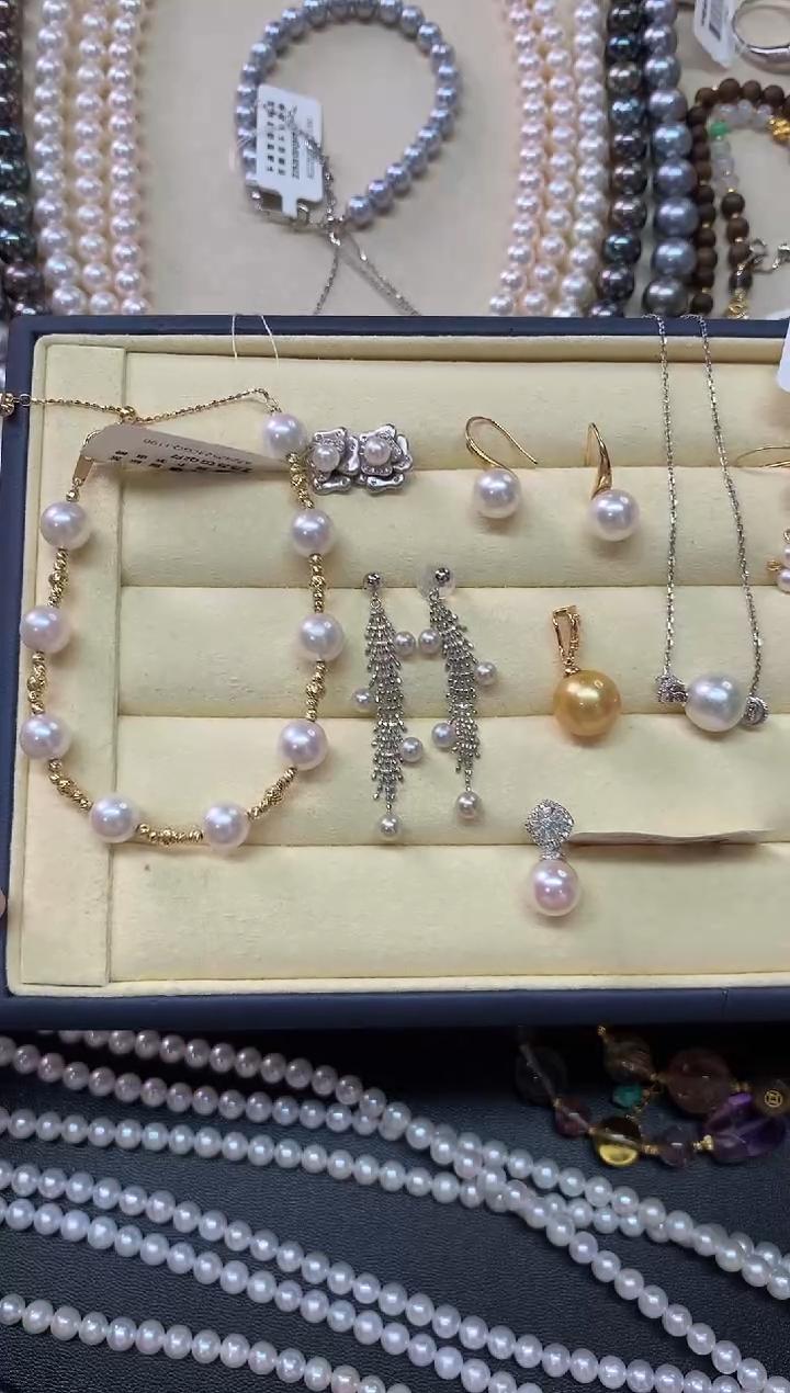 【小雪臻选】海水珍珠-18k金镶嵌-多样性发货一件-QY11