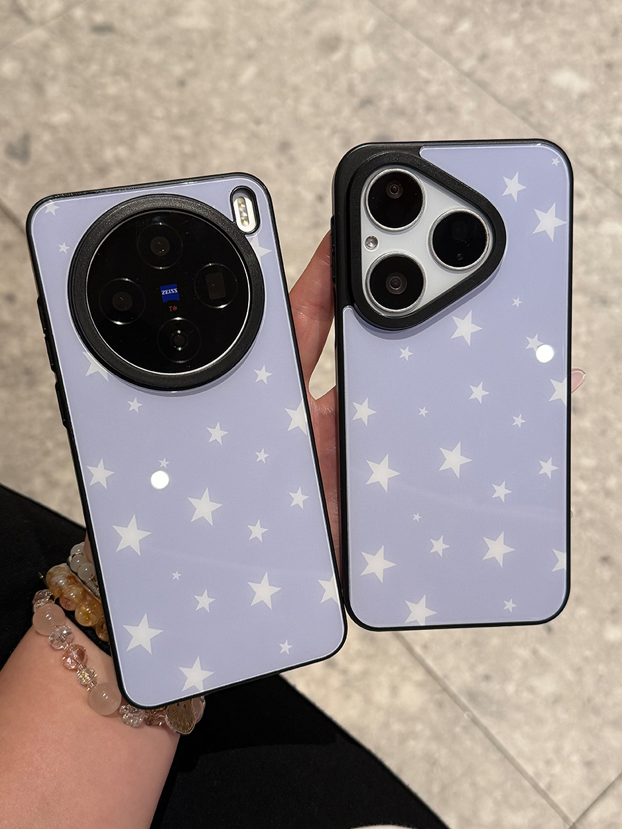 适用于vivox200s手机壳opporeno14小米15玻璃壳华为Pura80荣耀400
