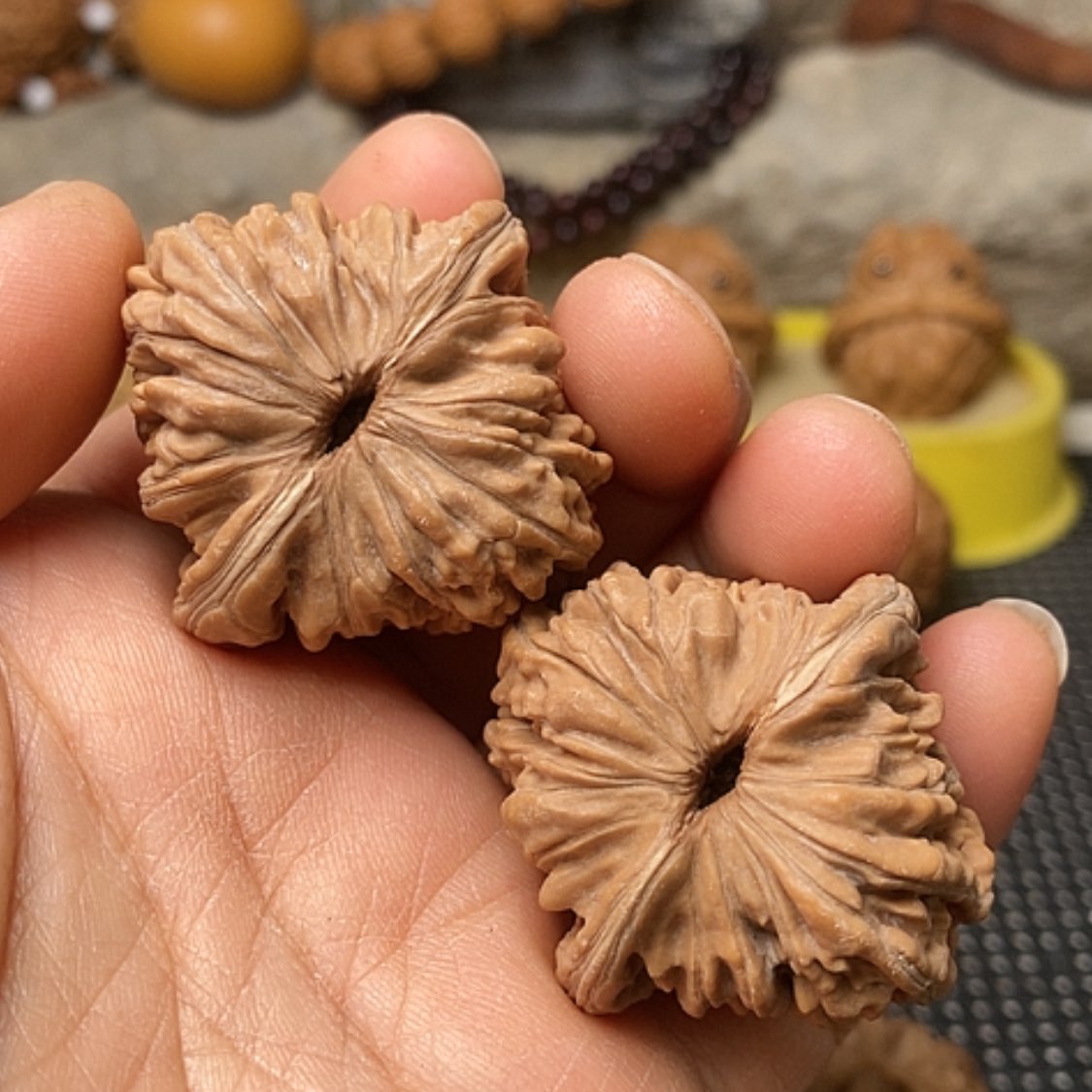 【闪购商品】把件文玩核桃你***光四座楼39