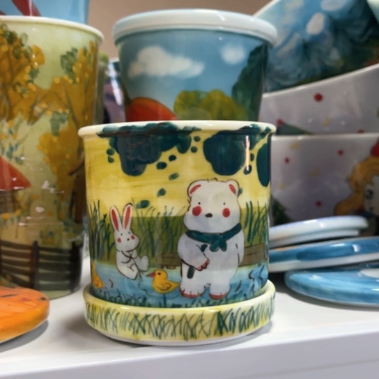 杯全手工手绘景德镇瓷器