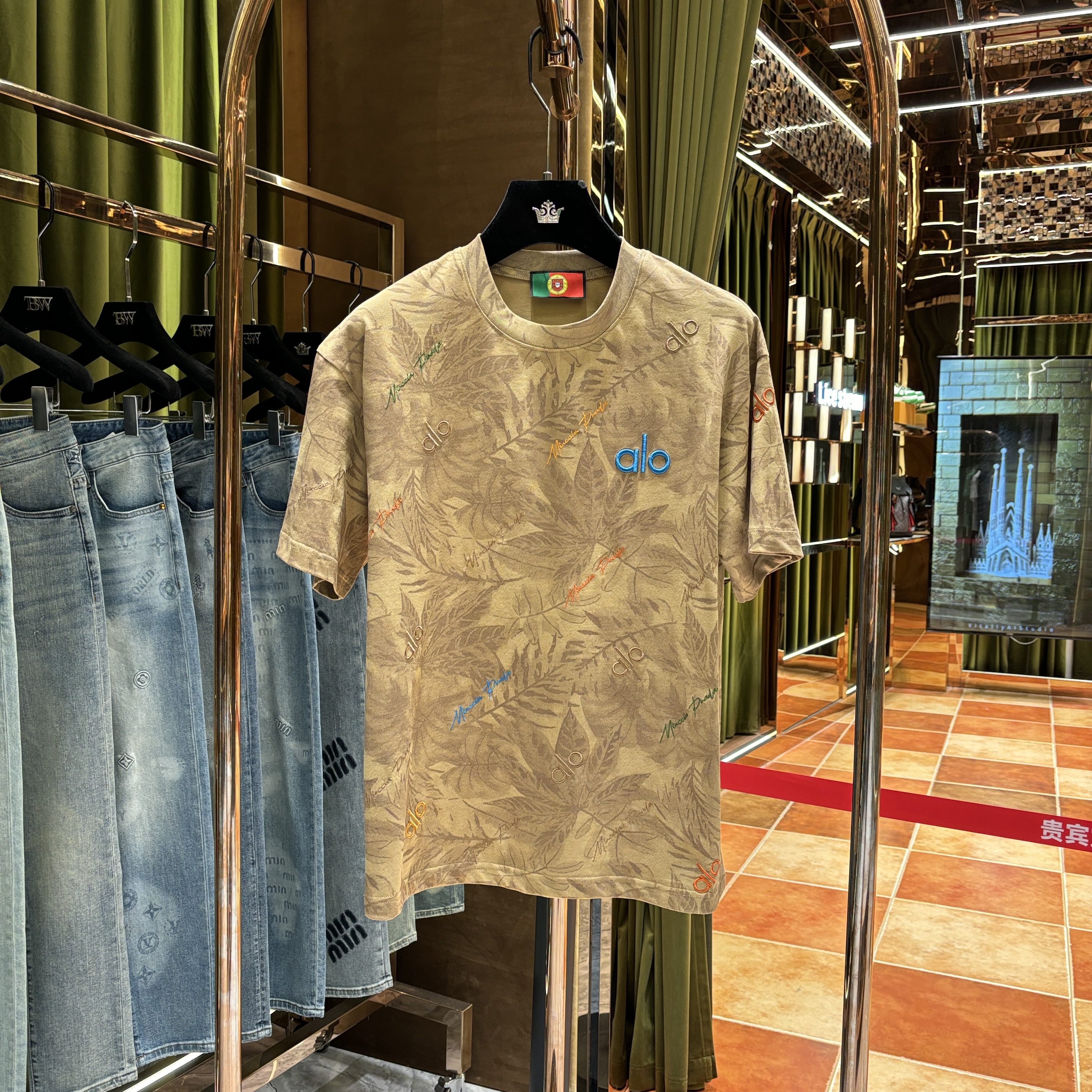 YL【大师兄专属-100%纯棉短袖】老钱风重工至尊刺绣工艺短袖 25619