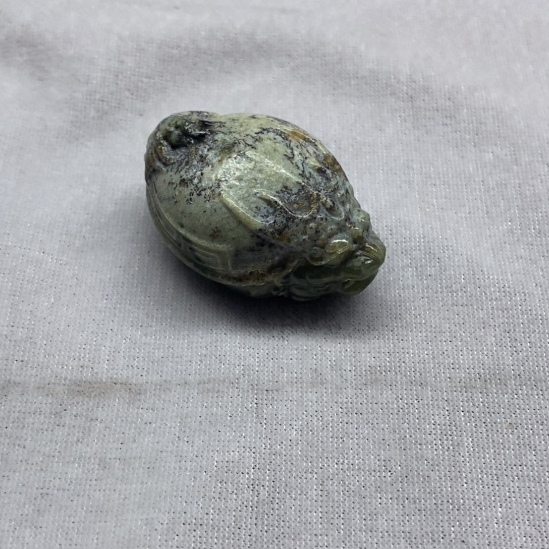 和田玉挂件未镶嵌河磨龙龟挂件