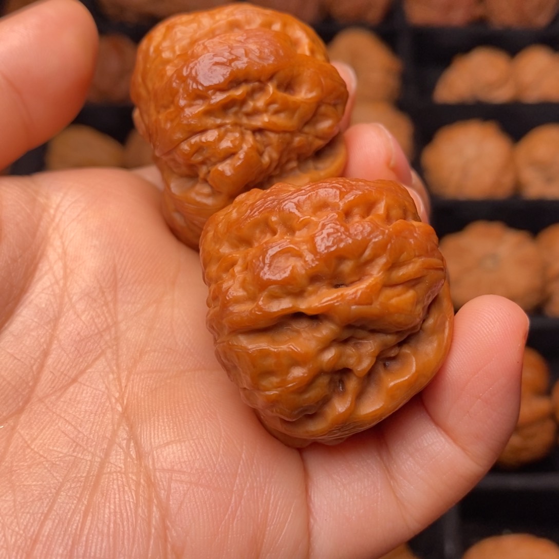 文玩核桃把件秦岭野生核桃