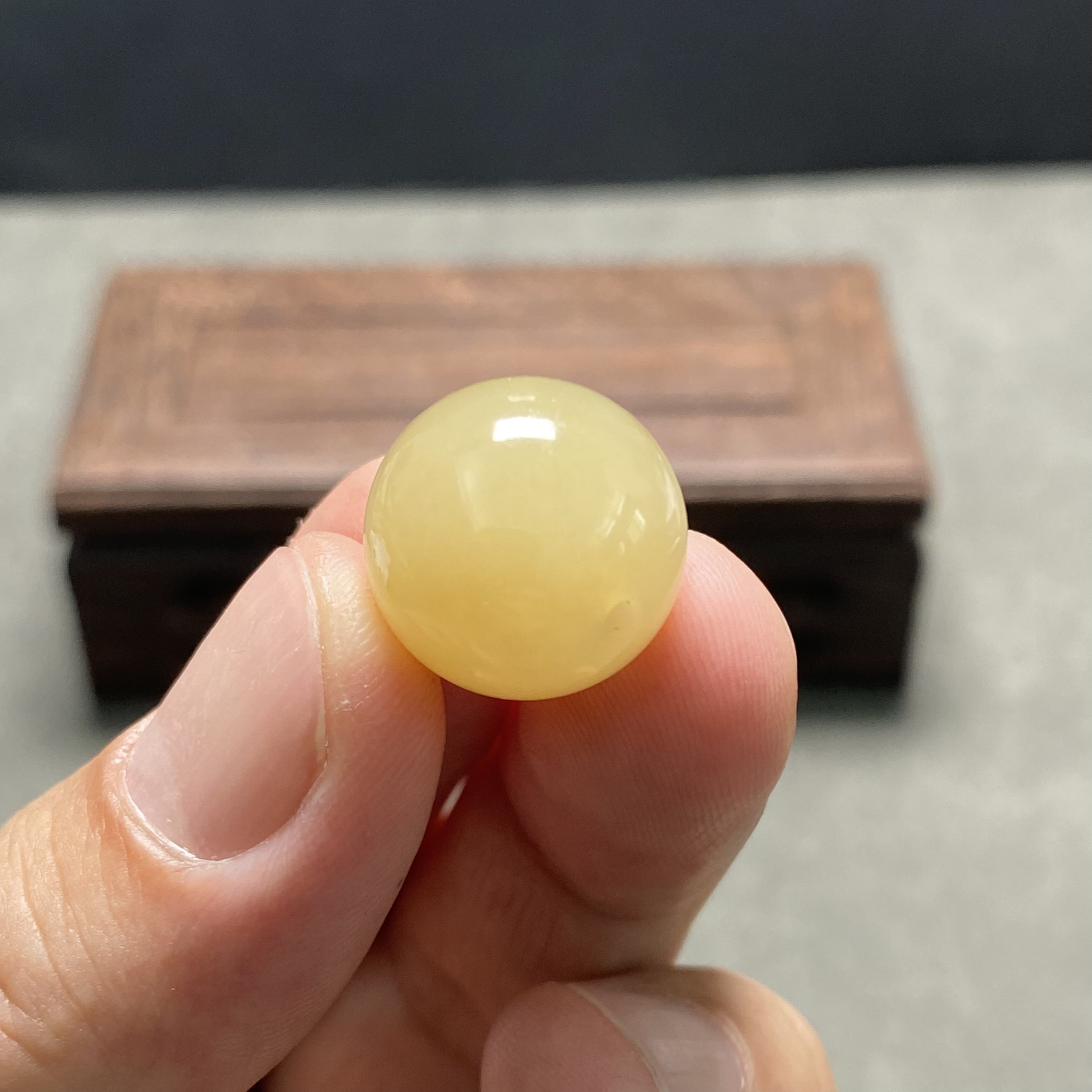 和田玉糖色单珠16mm 细度好油糯老熟时尚精美百搭DIY圆珠散珠配珠