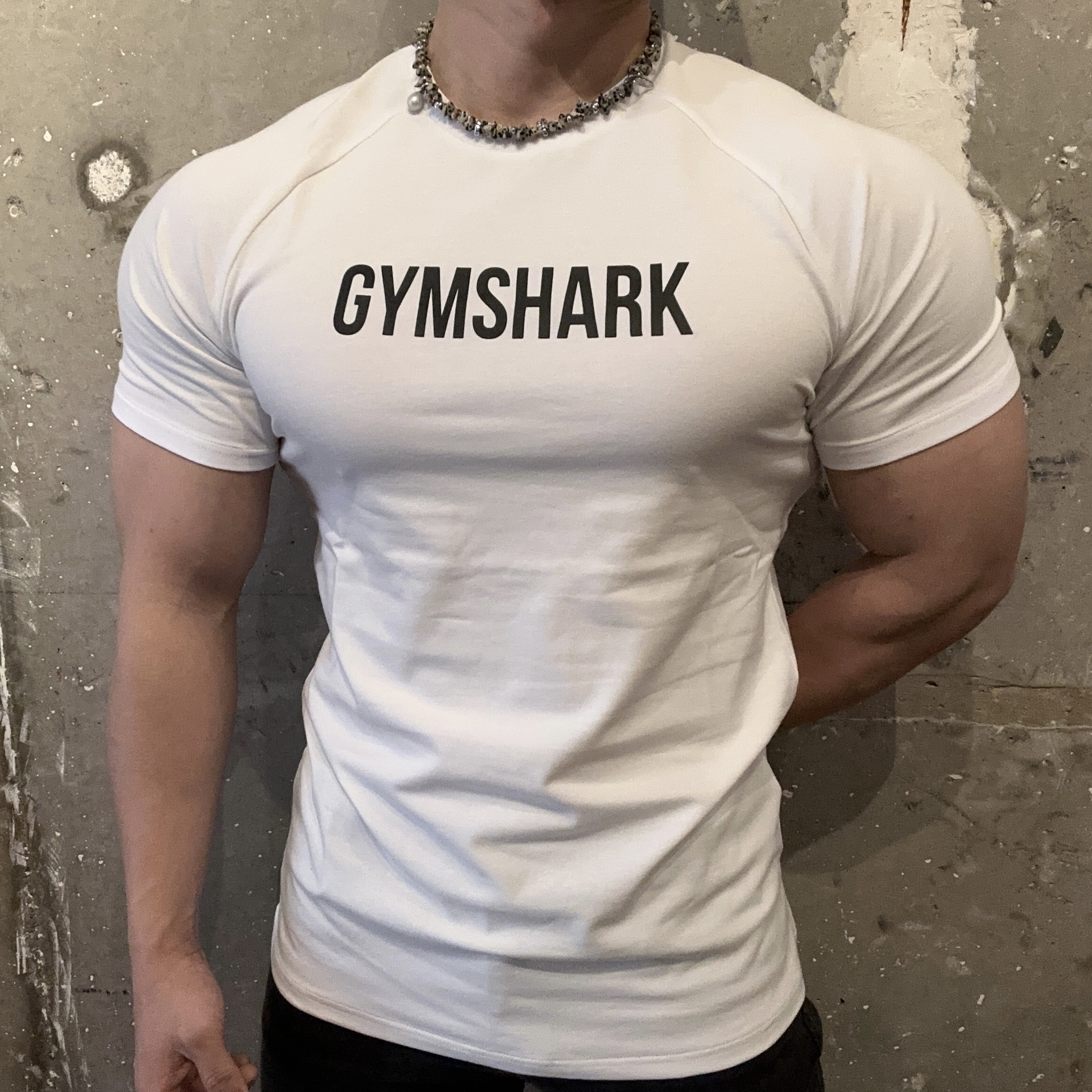 推荐百搭款GYM肌肉鲨鱼 Apollo男运动休闲弹性棉显身材圆领短袖D1