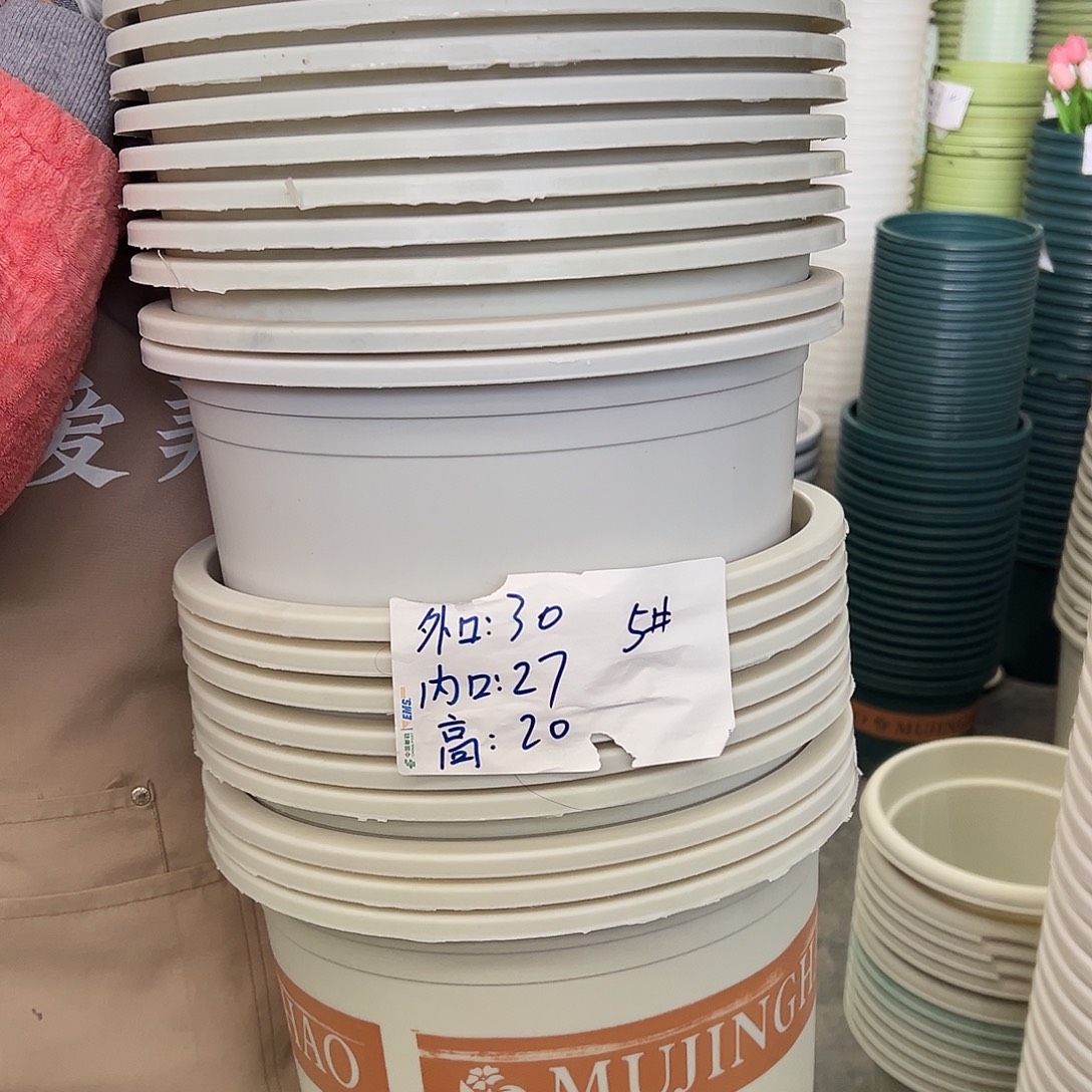 瑕疵矮胖5#米白色10个无托