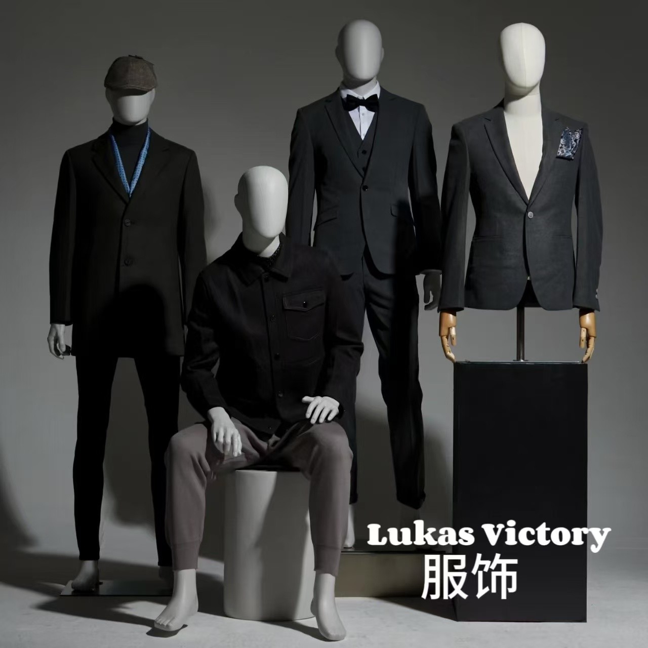 【威】F48春款上新男女同款潮流假两件水洗长袖