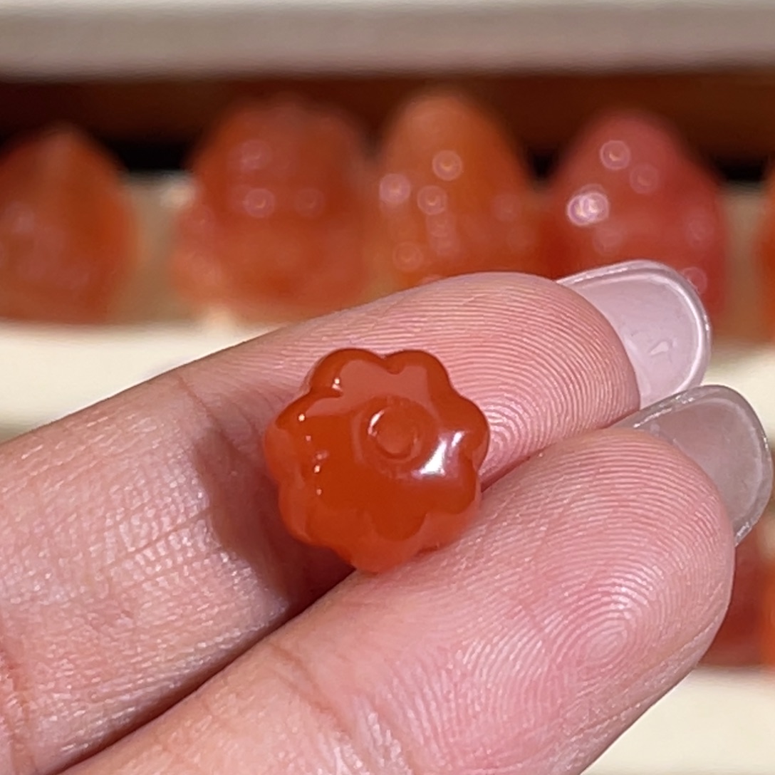 南红玛瑙未镶嵌南红瓜珠10*7