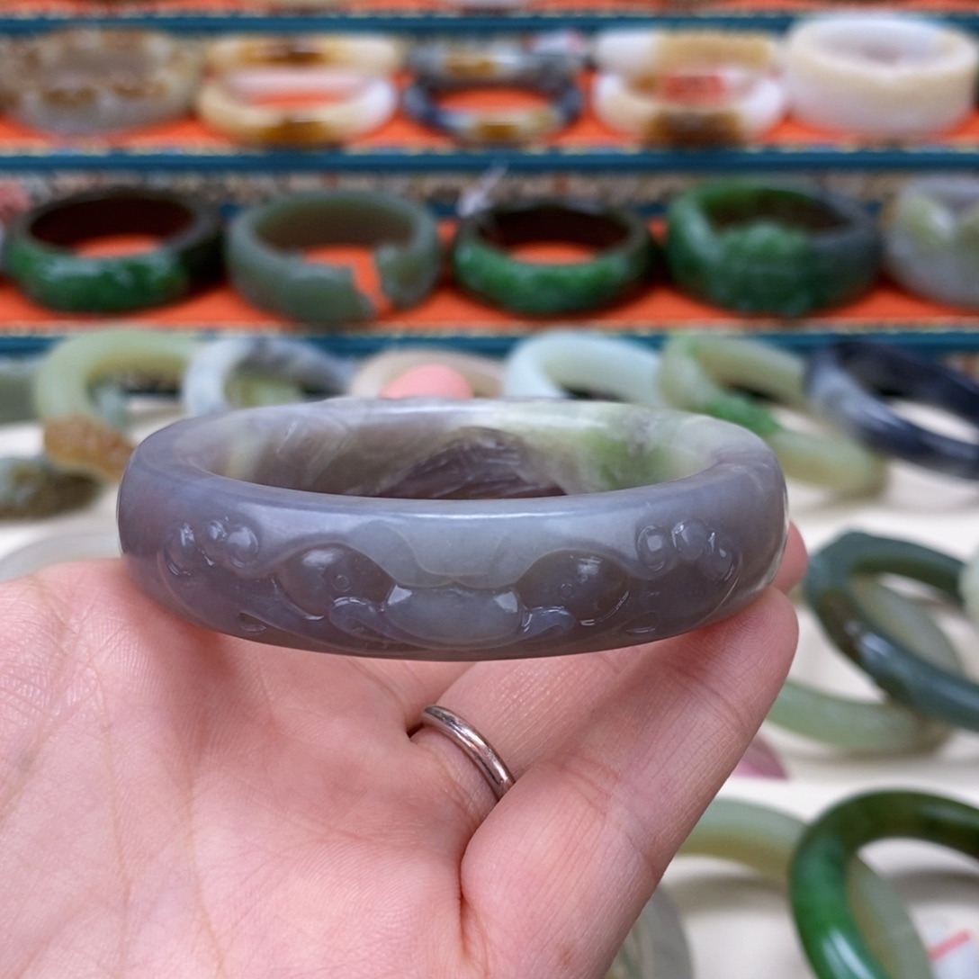 和田玉手镯54未镶嵌