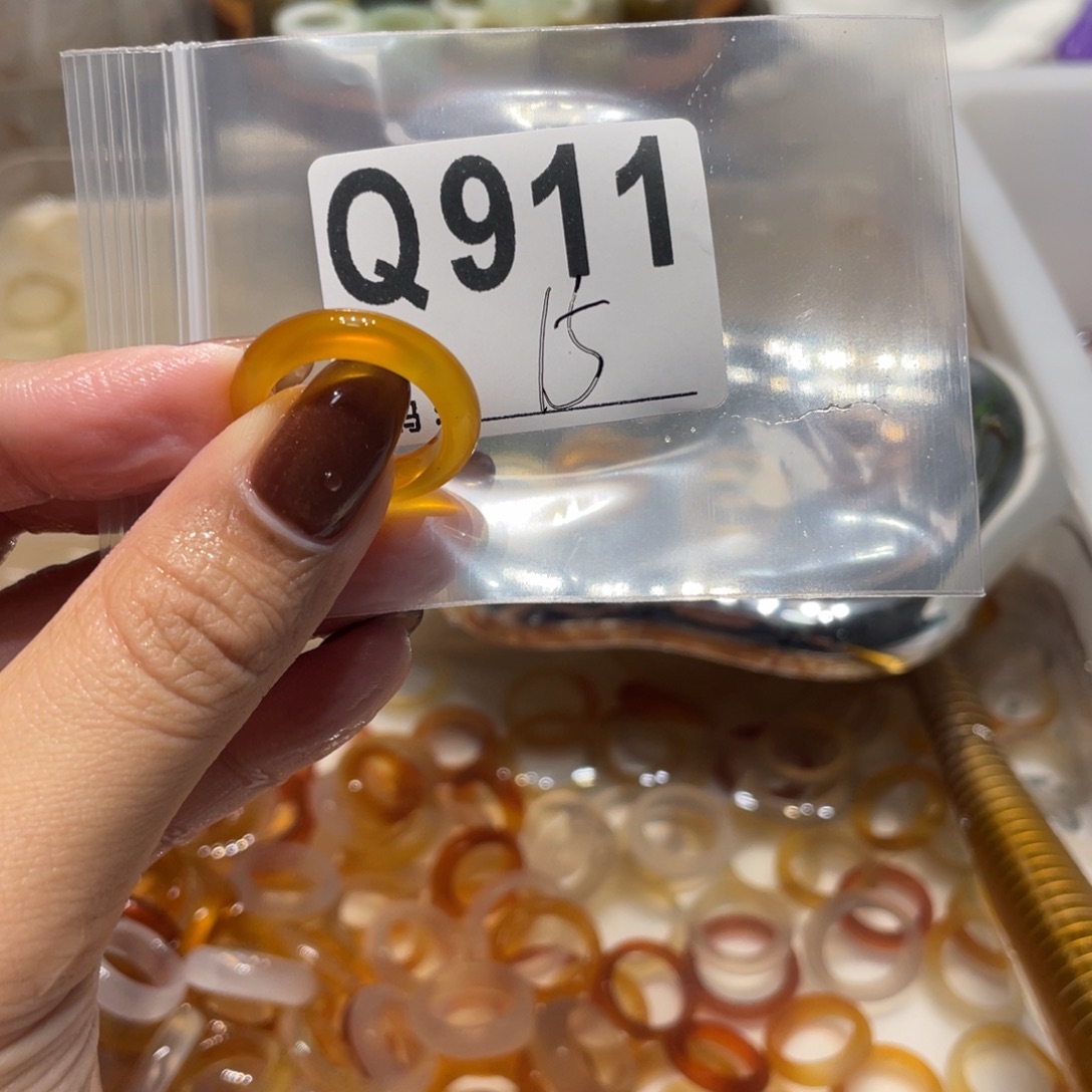 玛瑙/玉髓未镶嵌戒指911