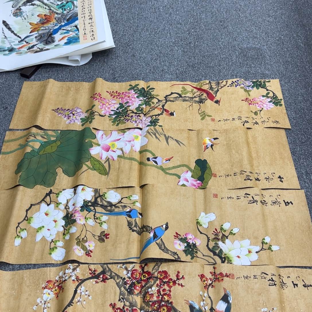 国画纯手绘字画宣纸