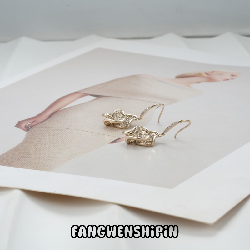 铜合金锆石耳饰 耳环5051