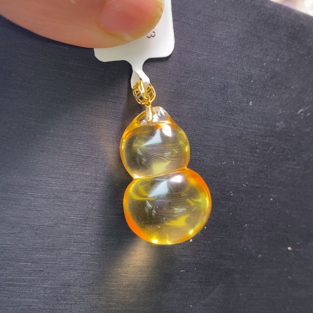 水晶吊坠18K金镶嵌JP37871婷