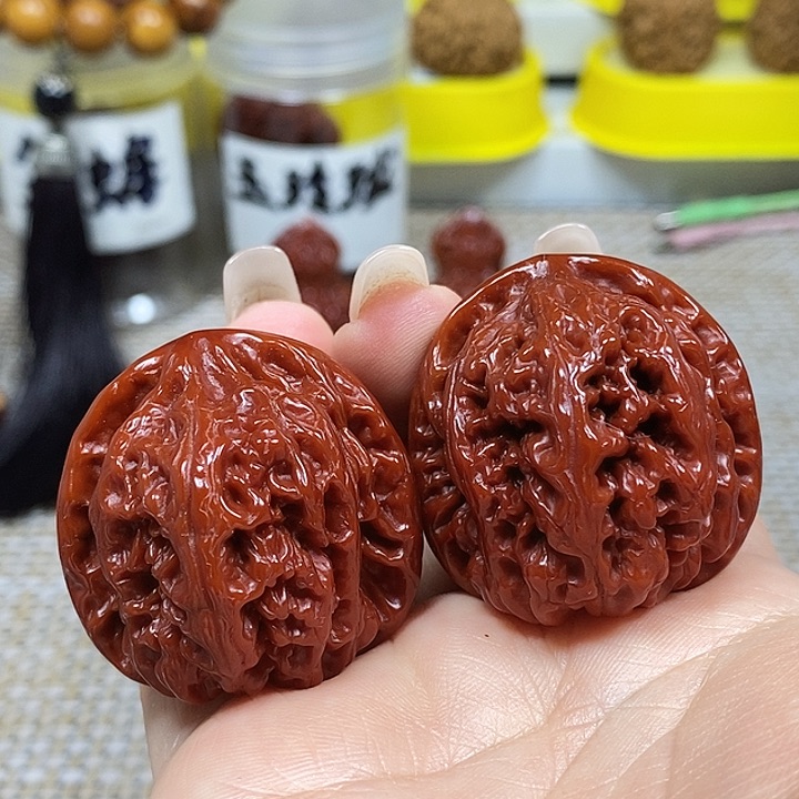 文玩核桃把件小粗筋