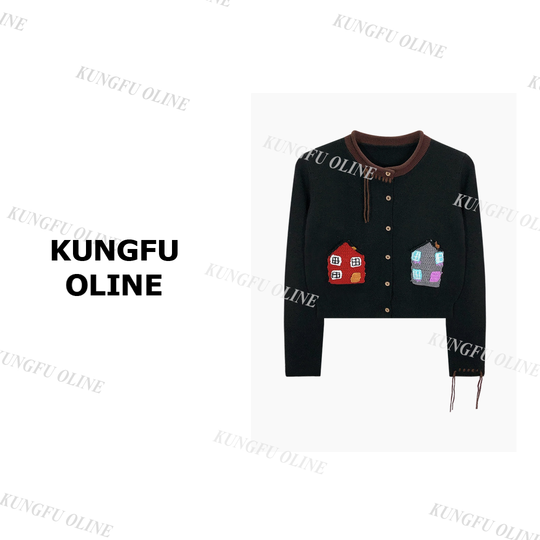 【小房子开衫】KS11-37早秋流光风新款百搭休闲针织女生复古毛衣