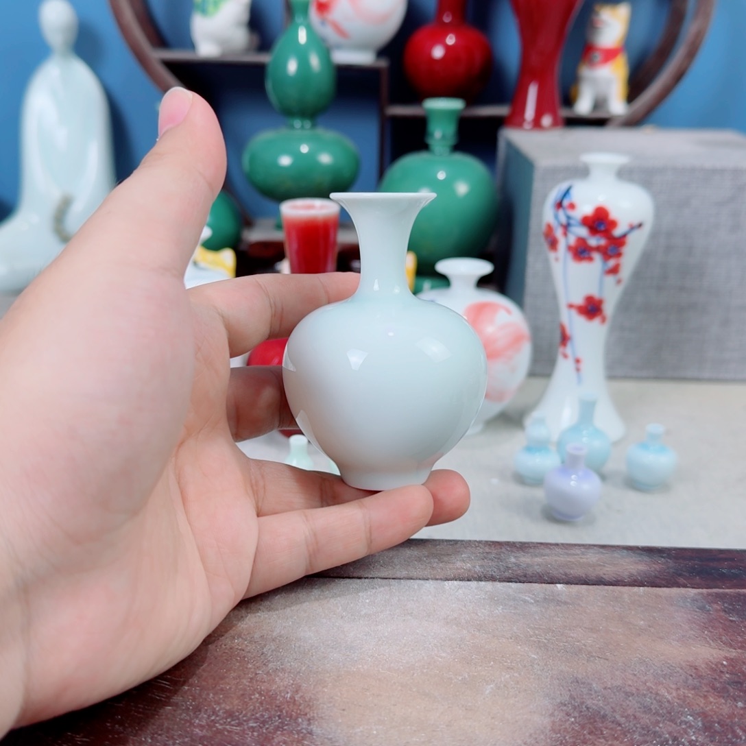 陶瓷手工小花器摆件
