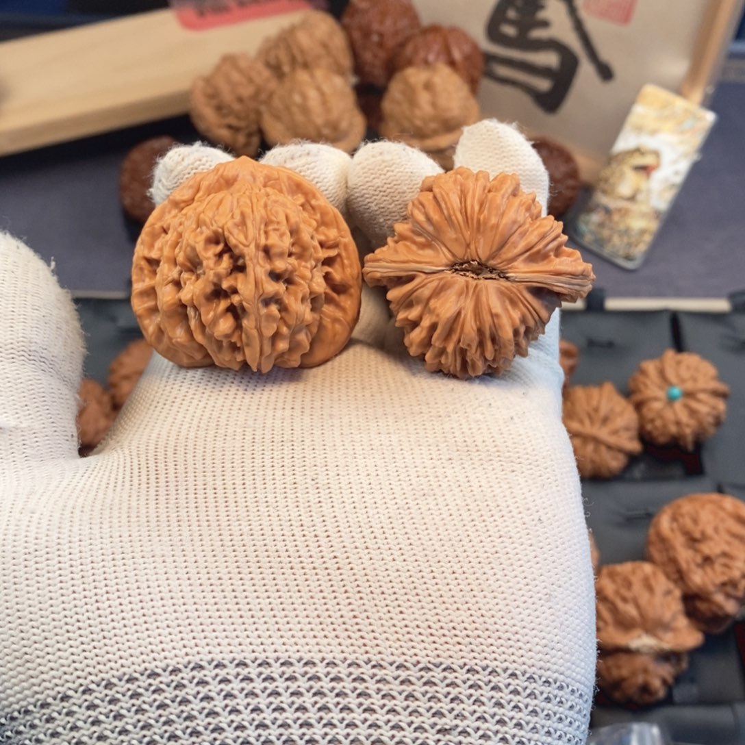 文玩核桃把件43尺挂月峰四座楼s433