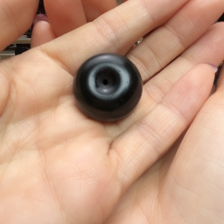 和田玉（墨玉）未镶嵌手链黑青带毛孔