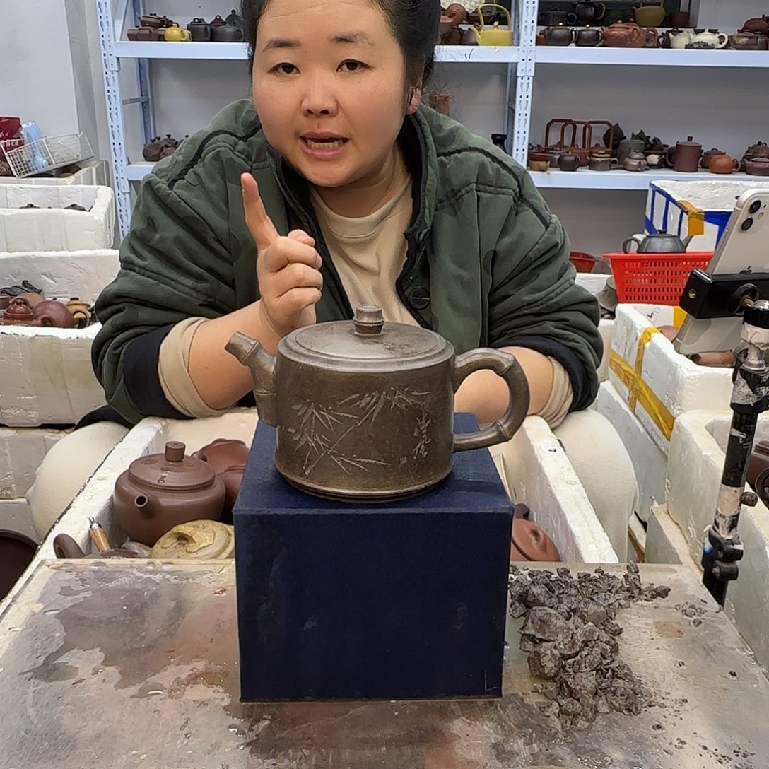 茶壶紫砂宜兴紫砂壶瑕疵处理
