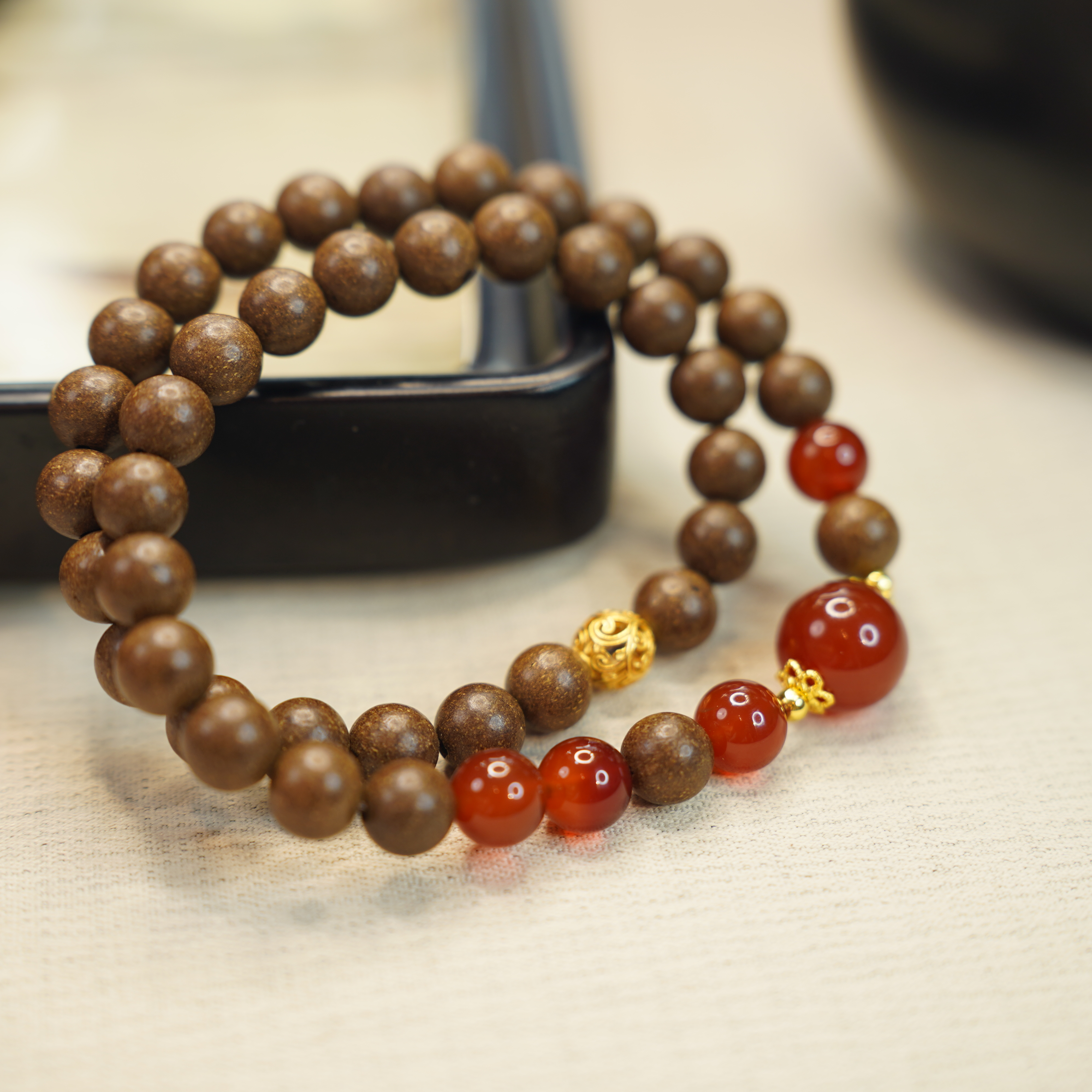 【东方香堂】DIY082参宝-窖藏参宝8mm双圈手串