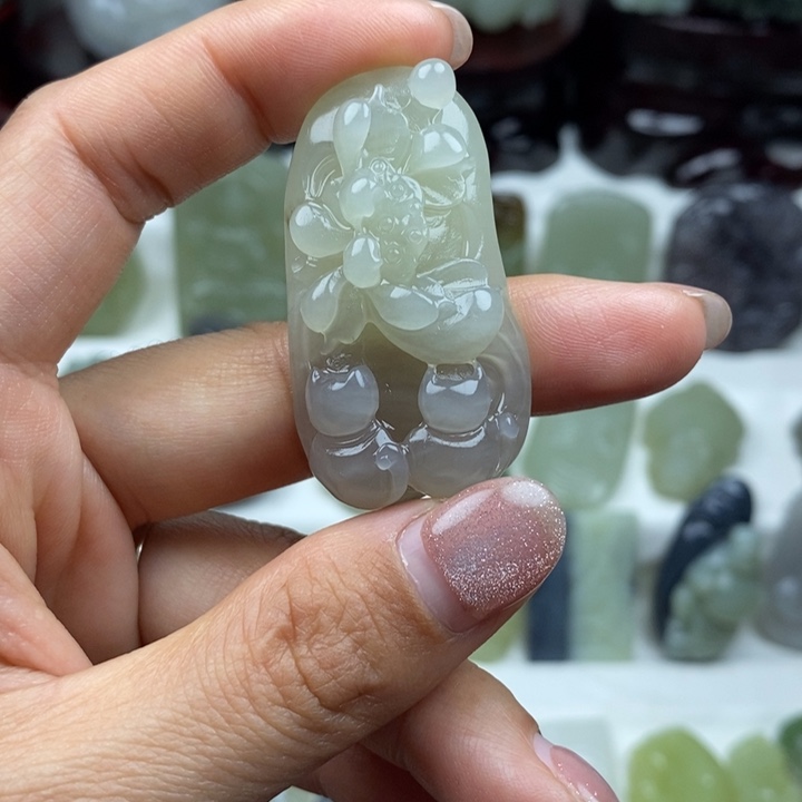 和田玉未镶嵌颈饰48