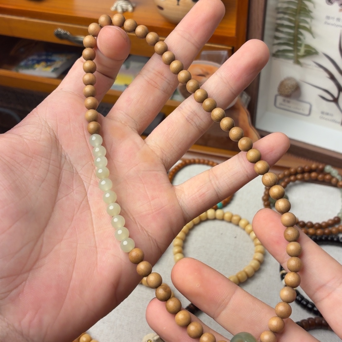 和田玉未镶嵌手链