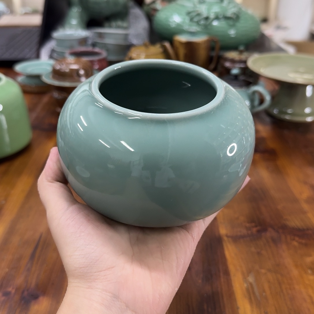 龙泉青瓷茶器微瑕8308