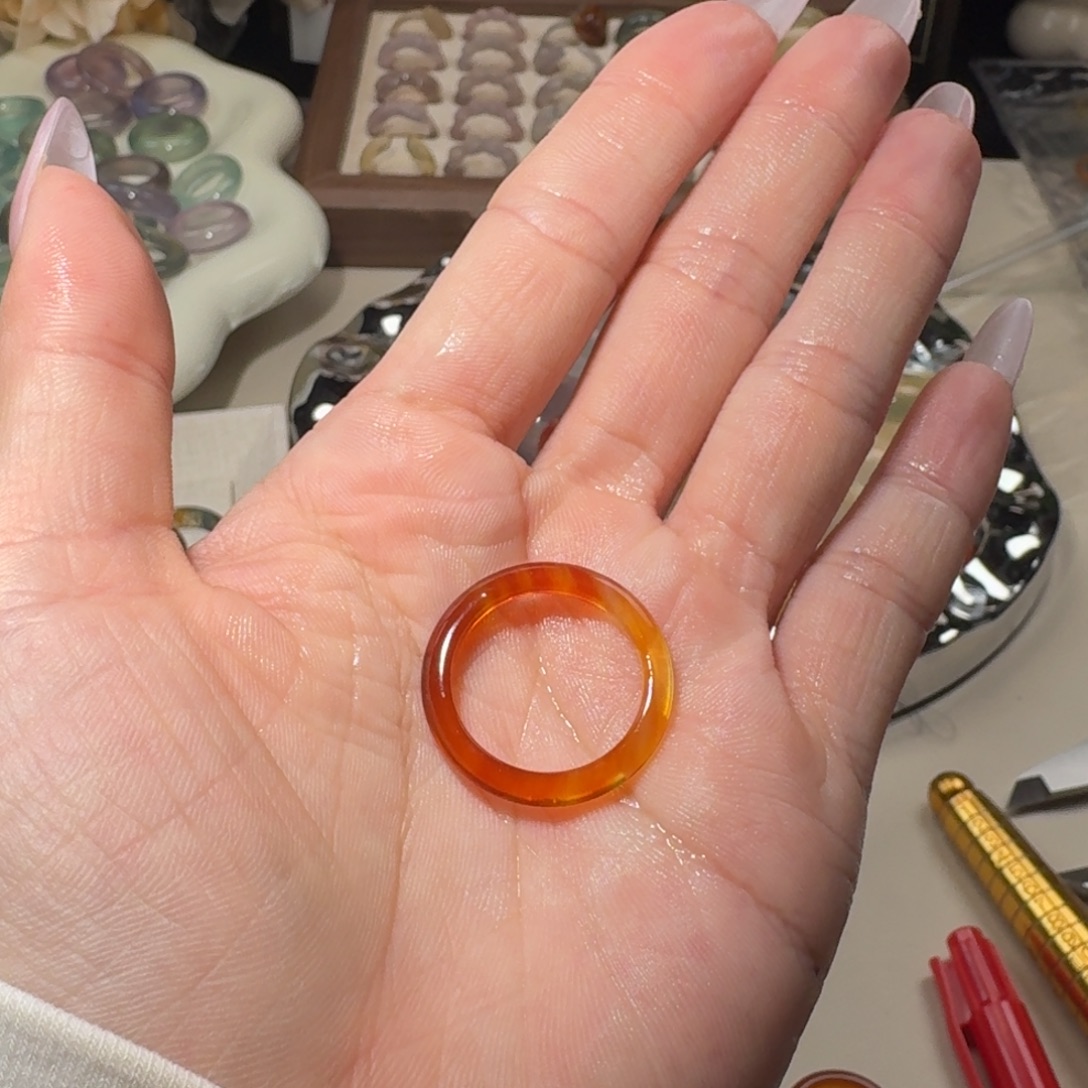 M***鲁玛瑙/玉髓未镶嵌戒指