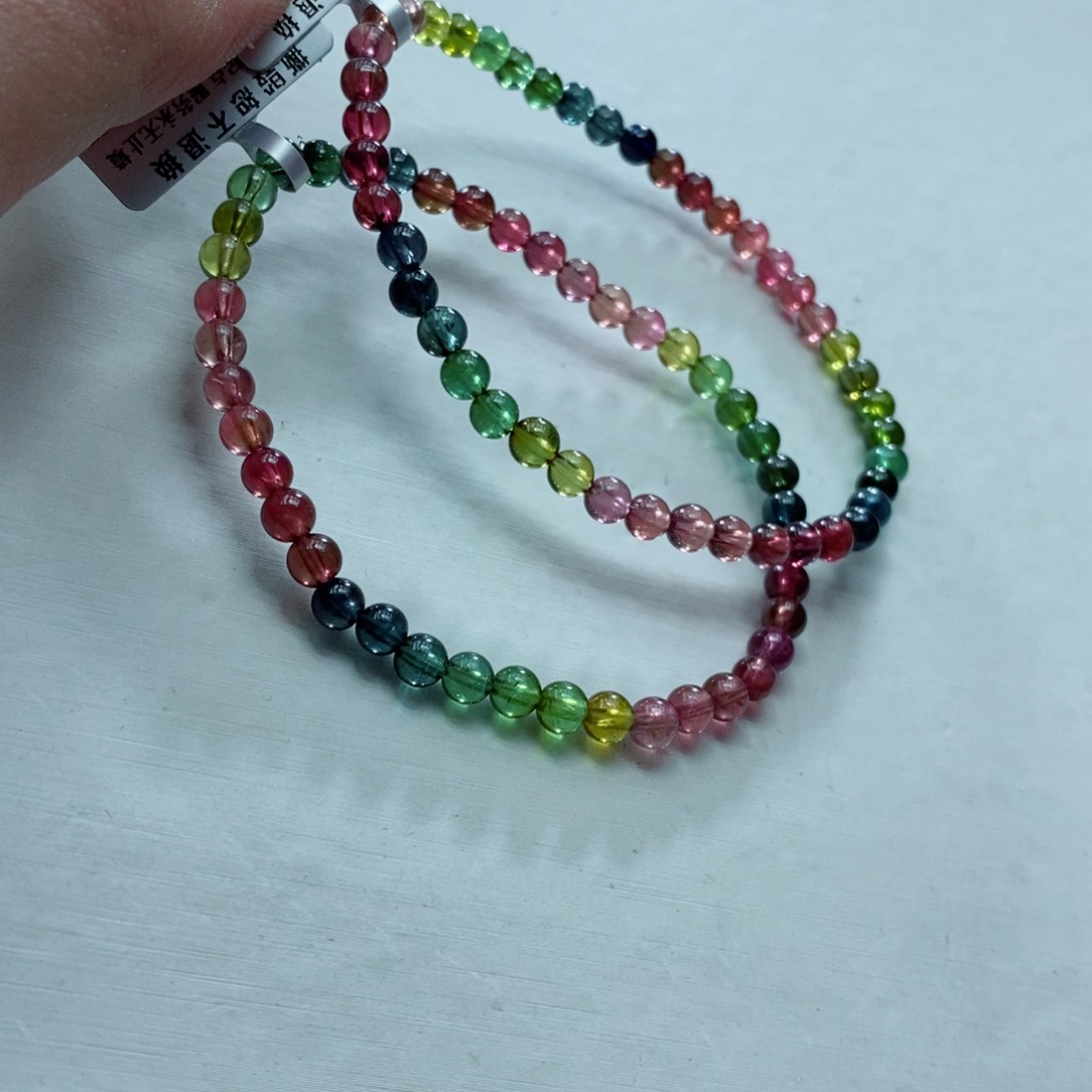 碧玺手链未镶嵌多样性发一条