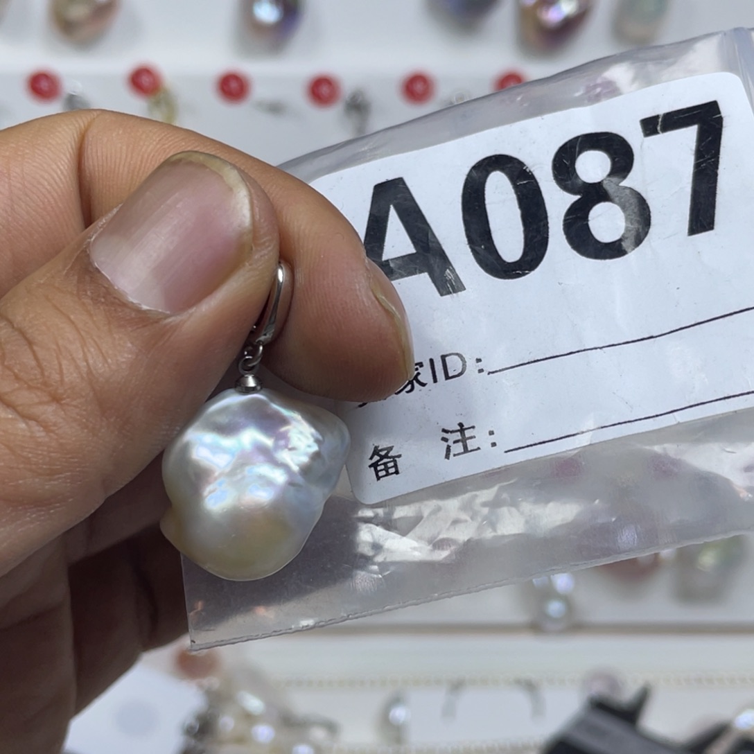 淡水珍珠巴洛克银S925镶嵌