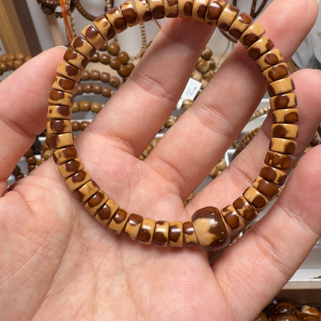 洛***气紫金鼠吊坠实心紫金鼠手串 花皮三花药片7/4